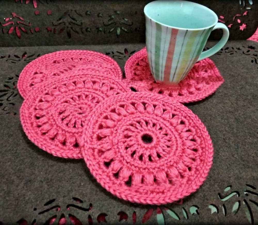 Crochet Pattern Kofee Coasters